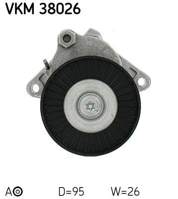 Polea tensora, correa auxiliar servicios SKF ref. VKM 38026